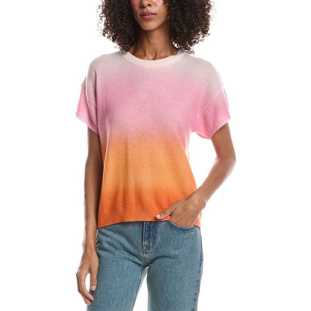 Brodie Cashmere Womens Bali Print T-Shirt, Pink